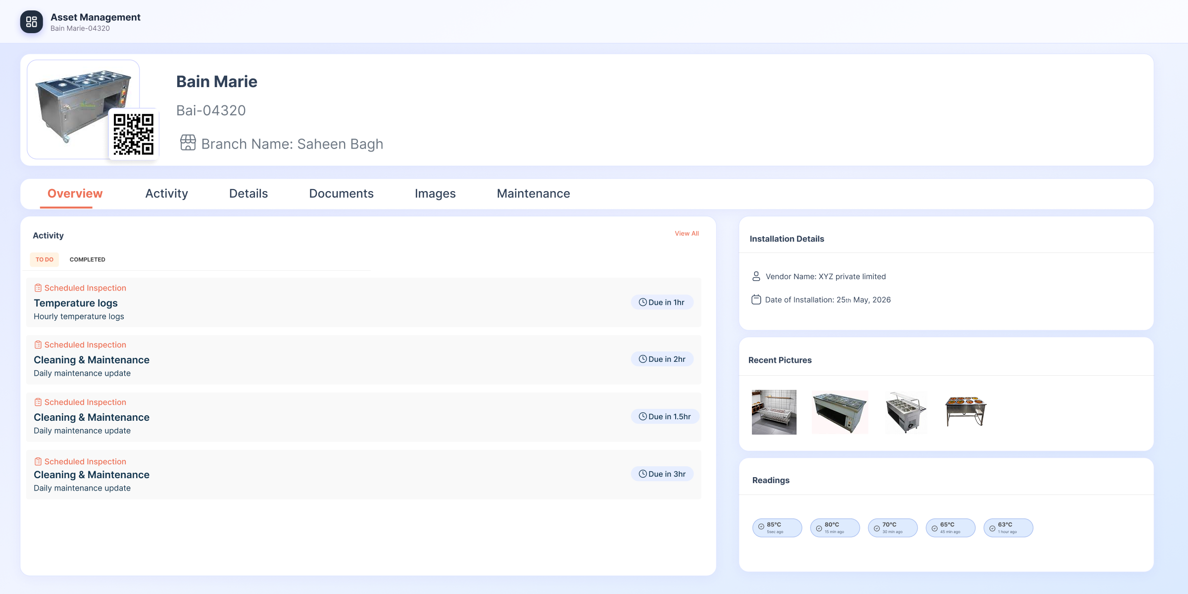 Asset SOPs, renewals and issue reporting